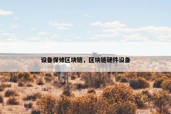 设备保修区块链，区块链硬件设备