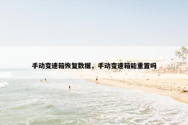 手动变速箱恢复数据，手动变速箱能重置吗