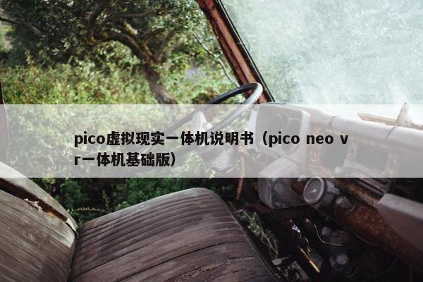 pico虚拟现实一体机说明书（pico neo vr一体机基础版）