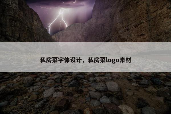 私房菜字体设计，私房菜logo素材