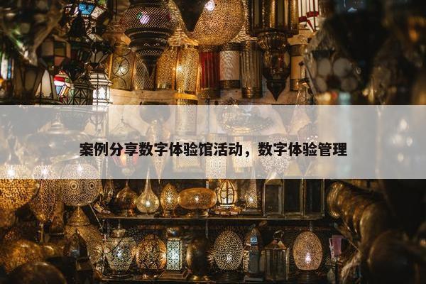 案例分享数字体验馆活动，数字体验管理