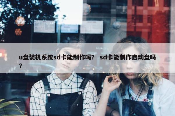 u盘装机系统sd卡能制作吗？ sd卡能制作启动盘吗？