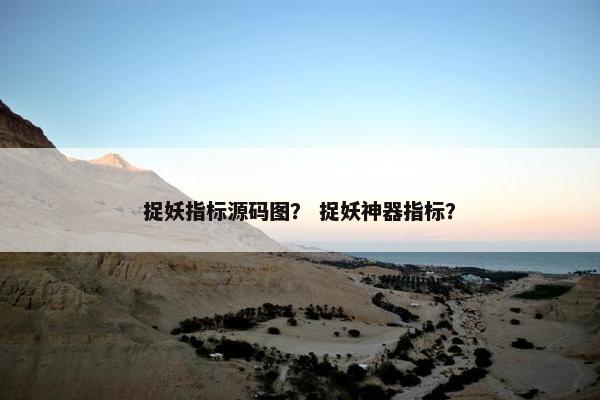 捉妖指标源码图？ 捉妖神器指标？