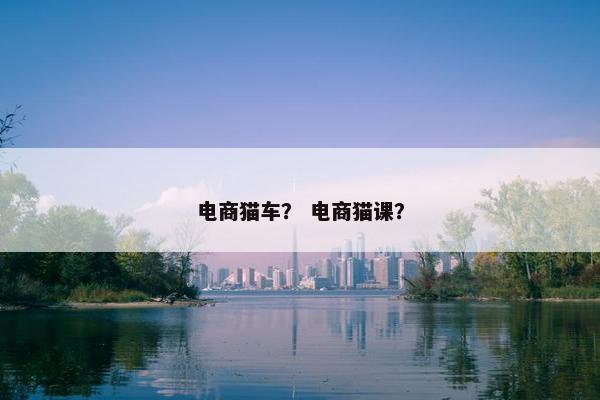 电商猫车？ 电商猫课？