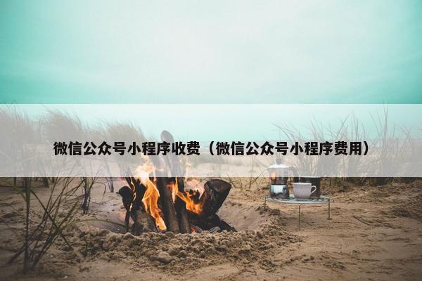 微信公众号小程序收费（微信公众号小程序费用）