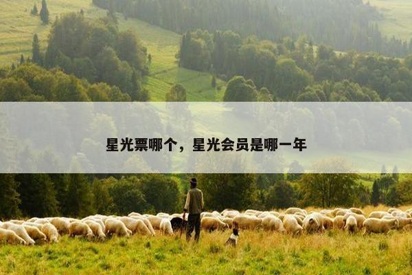 星光票哪个，星光会员是哪一年