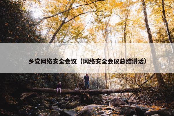 乡党网络安全会议（网络安全会议总结讲话）