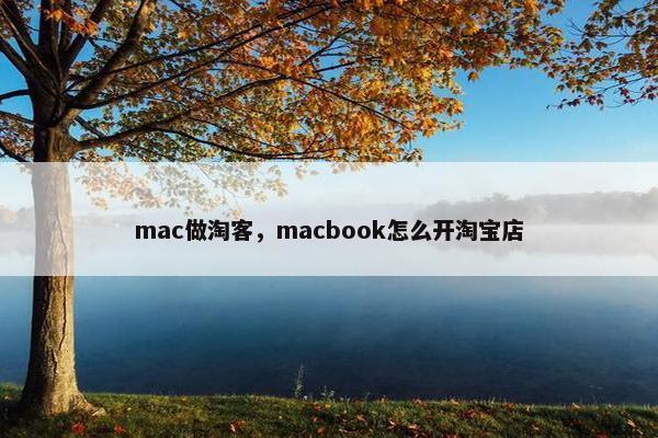 mac做淘客，macbook怎么开淘宝店