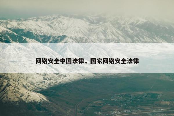 网络安全中国法律，国家网络安全法律