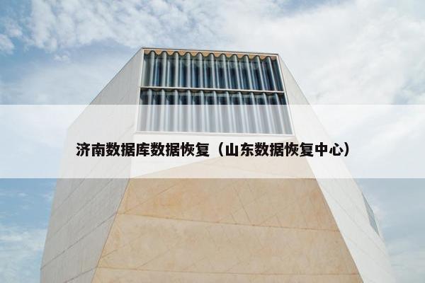 济南数据库数据恢复（山东数据恢复中心）