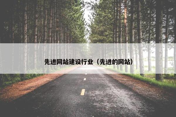 先进网站建设行业（先进的网站）