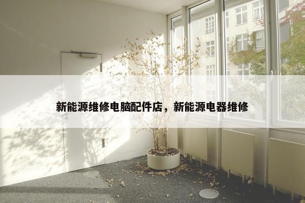 新能源维修电脑配件店，新能源电器维修