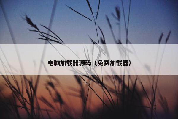 电脑加载器源码（免费加载器）