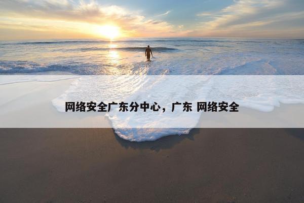 网络安全广东分中心，广东 网络安全