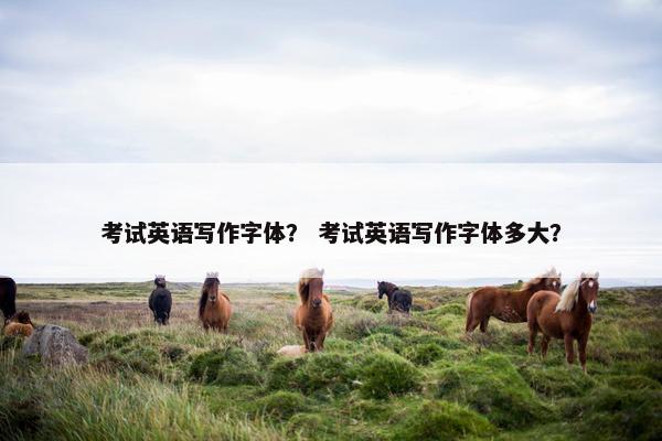考试英语写作字体？ 考试英语写作字体多大？