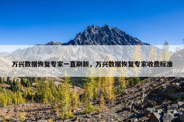 万兴数据恢复专家一直刷新，万兴数据恢复专家收费标准