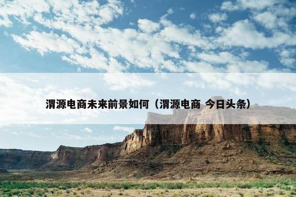 渭源电商未来前景如何（渭源电商 今日头条）